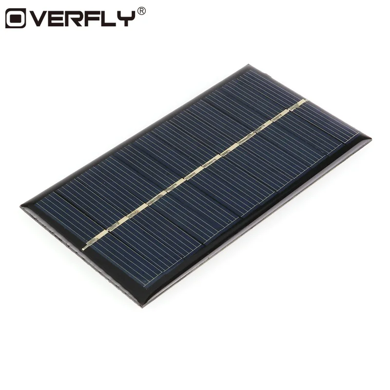 

Overfly Mini 6V 1W Solar Panel 110*60mm Sunpower DIY Module Panel System For Portable Solar Lamp Battery CellPhone Charger Solar