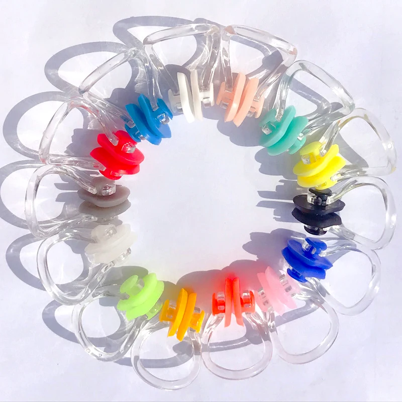 10pcs/lot High Quality Reusable Soft Silicone Swimming Nose Clip Comfortable Diving Surfing Swim Nose Clips For Adults  Children 4