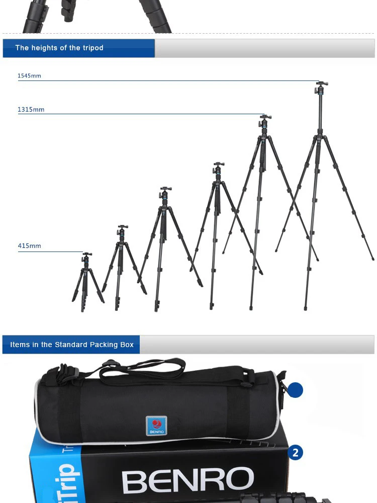 FREEO BENRO IT25 Профессиональный SLR фотографический штатив портативный цифровой Быстрый Releaseg аксессуары Максимальная загрузка 6 кг