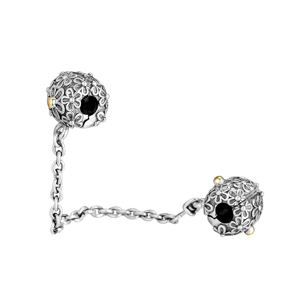 Подходит для браслетов Pandora безопасных цепных бусин аутентичных 925 пробы