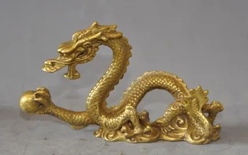 

Christmas Chinese feng shui Lucky Brass animal success Zodiac Year Dragon play bead Statue new Year