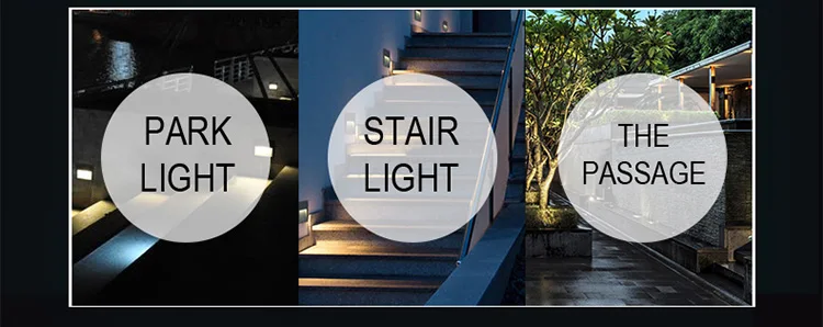 DE.SOOUL Smart Waterproof Rust Automatic Stair Light Radar Sensor Stairway LED Underground Wall Sconce Aluminum 85-265V Outdoor Foot light (4)