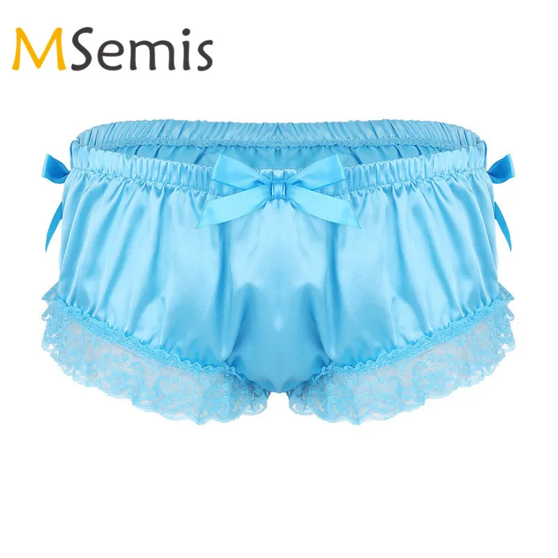 shiny satin underwear