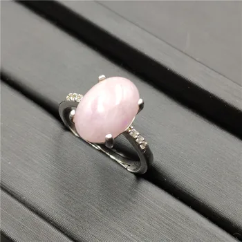 

Natural Pink Sugilite Gemstone For Woman Adjustable Ring AAAAA Engagement 12x10mm Stone 925 Sterling Silver Luxury Jewelry Ring