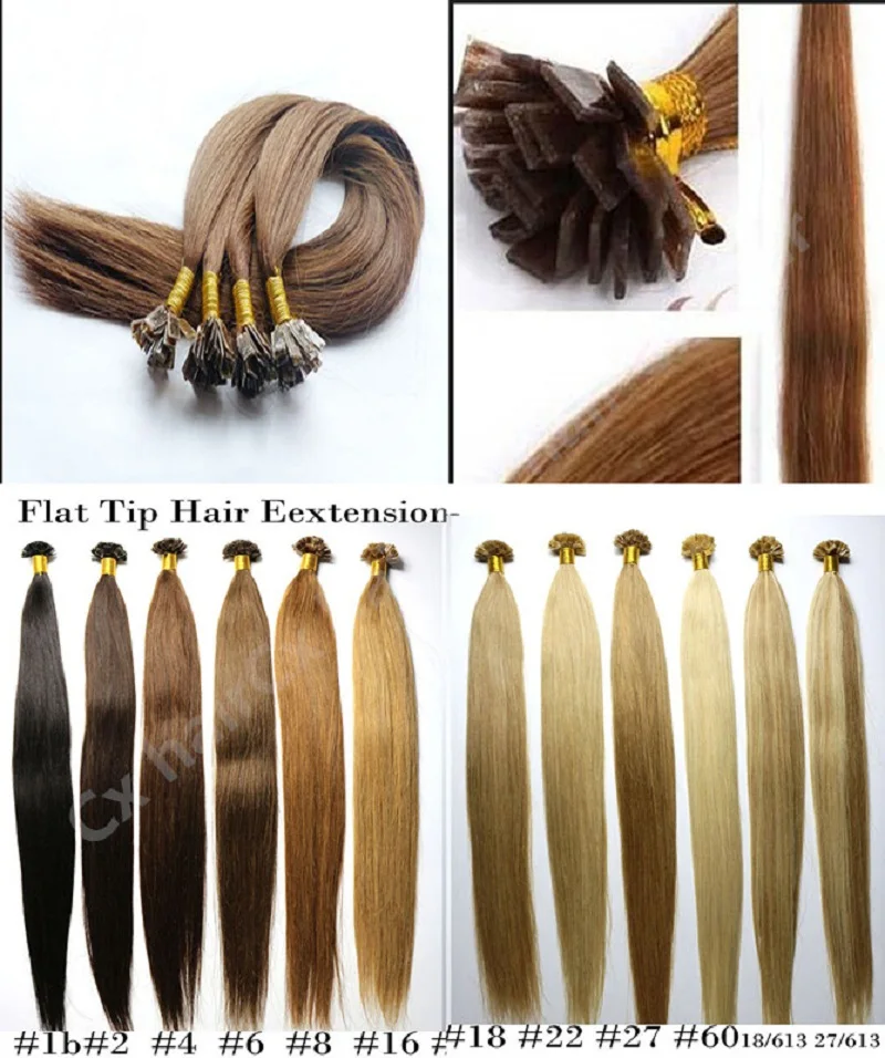 2015 bestseller cheap Brazilian remy human hair extensions fusion flat