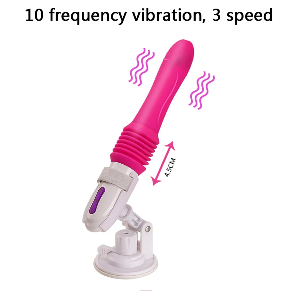 10 Speed Dildo Vibrator Sex Toys For Woman Automatic Telescopic G-spot Stimulation Massager Female Masturbator Bracket Vibrators (11)