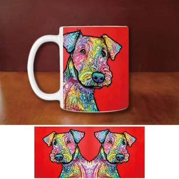 

Fashion Schnauzer Weimaraner Westie Coffee Mugs Dog Creative Animal White Ceramic Mug Custom Birthday Gifts For Family Friends