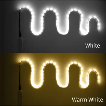 

2x 1m-3m Led Under Cabinet Lights Pir Motion Sensor 2835 Dc 12v Led Strip Under Bed Lamp For Bedroom Stairs Kitchen Wardrobe