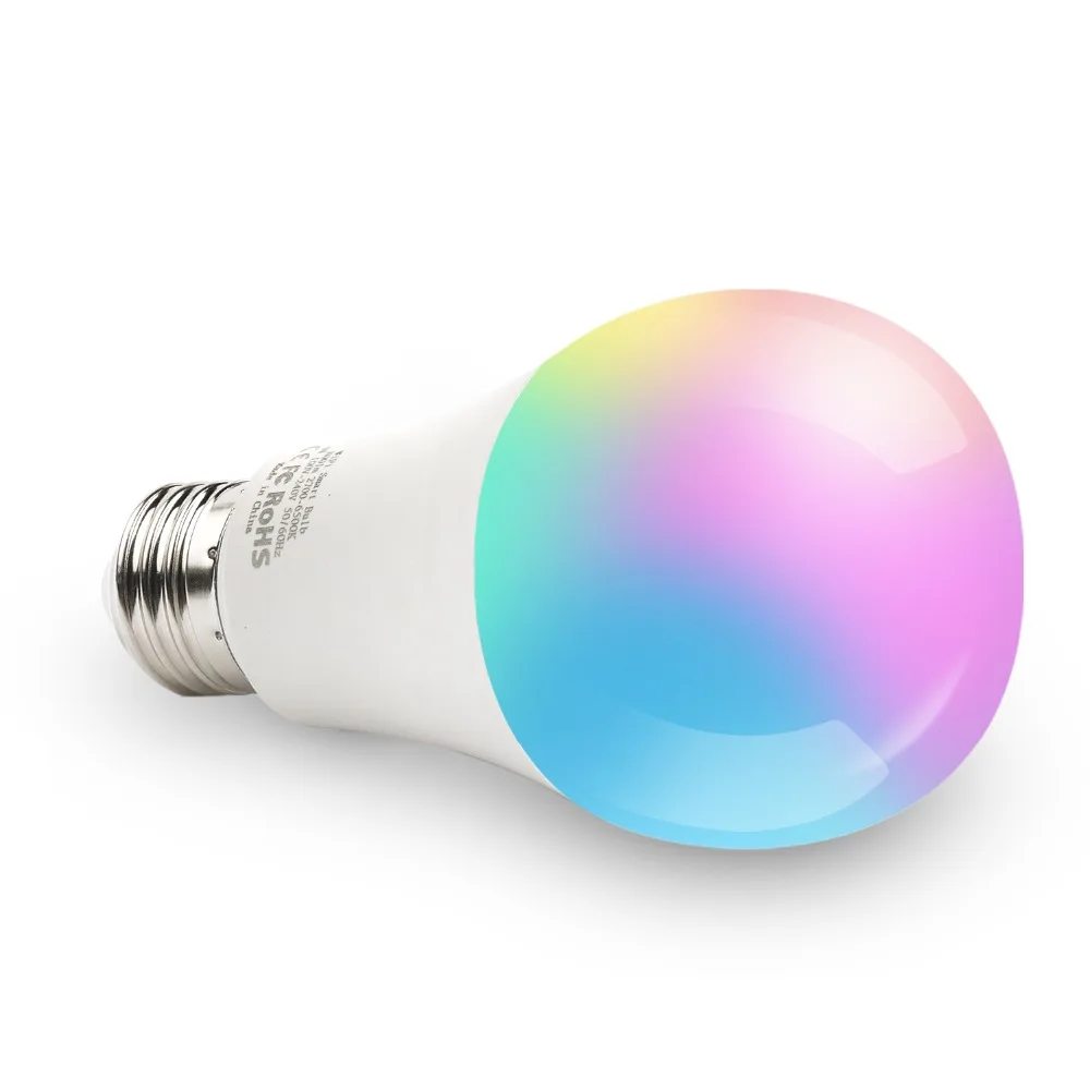 Интеллектуальная беспроводная(Wi-Fi) Alexa Google Управление светодиодный лампы SMD 2835 9 Вт 24 светодиодный s светодиодные лампочки RGB 2700-6500 K умный светодиодный лампочка для Гостиная