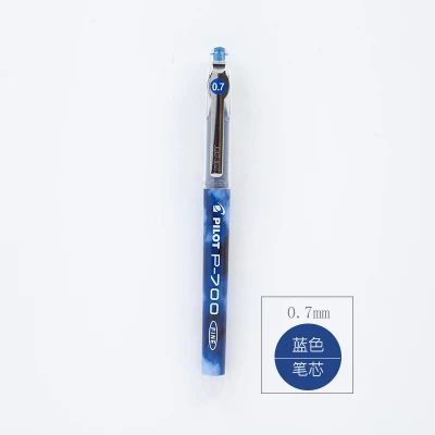 0.5/0.7 цвета чернил Ручка гелевая черная пополнения 5 шт - Цвет: blue 0.7mm