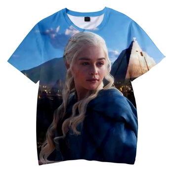 

Daenerys Targaryen Jon Snow Kids Tshirt short-sleeved Casual Kakarot Bottoming Parent-child Fshion Novelty Top Luxury Harajuku