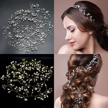 Модные женские туфли, расшитые стразами и жемчугом в виде вьющегося стебля с цветами тиара невесты цепочка на голову Свадебные повязки для волос, украшения для волос, свадебные аксессуары для волос, ювелирные изделия