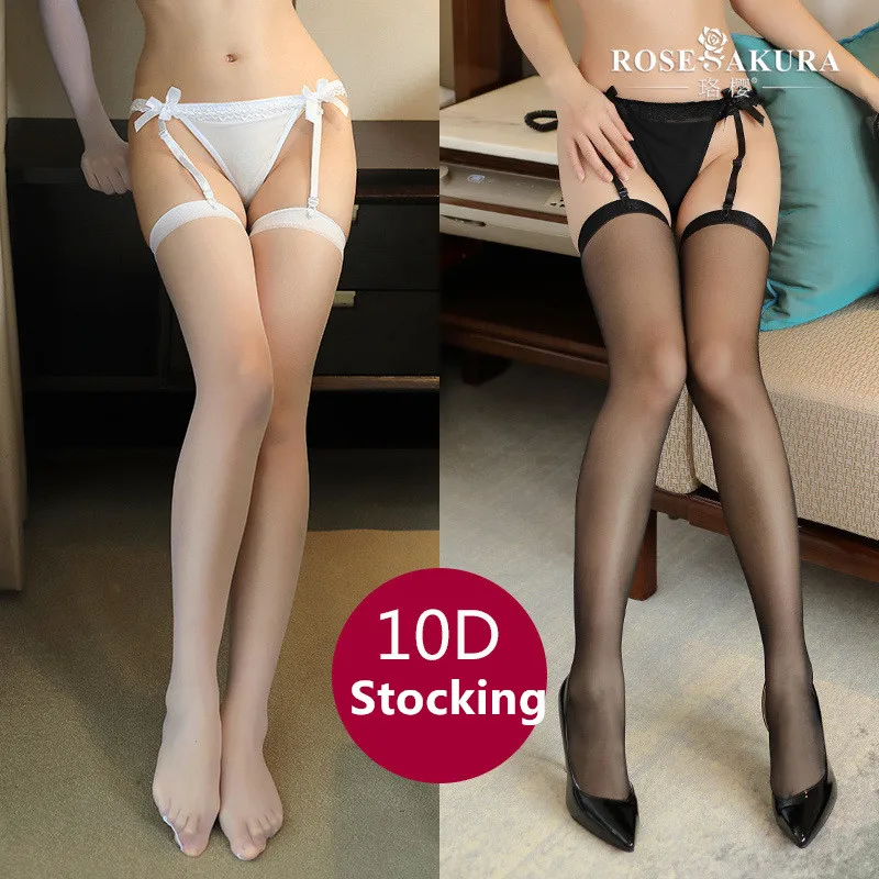 

5D Sexy Tiptoe Transparent Top Rib Stockings Thigh High Long Stock Lingerie Womens Stockings Medias De Mujer 0912