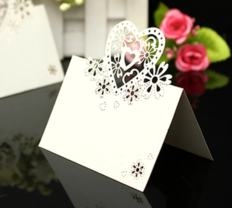  9x12cm 50pcs Wedding Inviting Card Table Name Place Card Supplies Decoration Lover Romantic Greetin - 32821551272