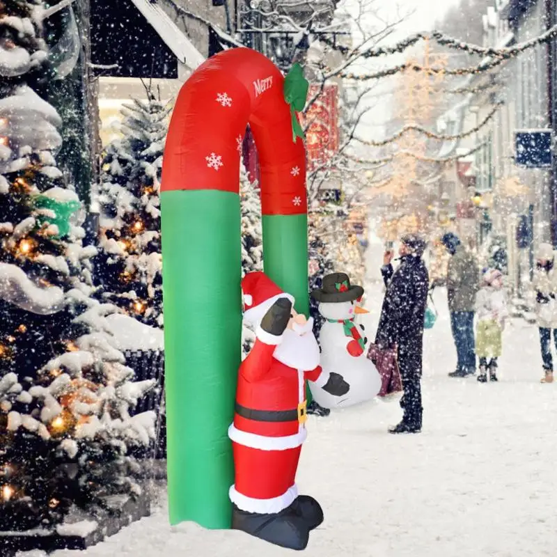 Christmas Decration Inflatable Christmas Arch Santa Claus Snowman Outdoor Garden Yard Arcade Party Home Shop Xmas Door Toys