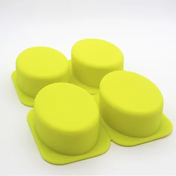 

4 hole oval silicone cake mould soap mold baking tool