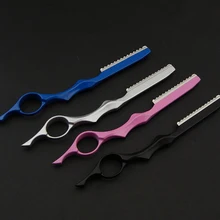 Профессиональное острое бритвенное лезвие Салон Парикмахерская бритва Стрижка волос Истончение пернатая отделка бритья