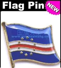 Pino de bandeira de metal bandeira nacional cabo verde