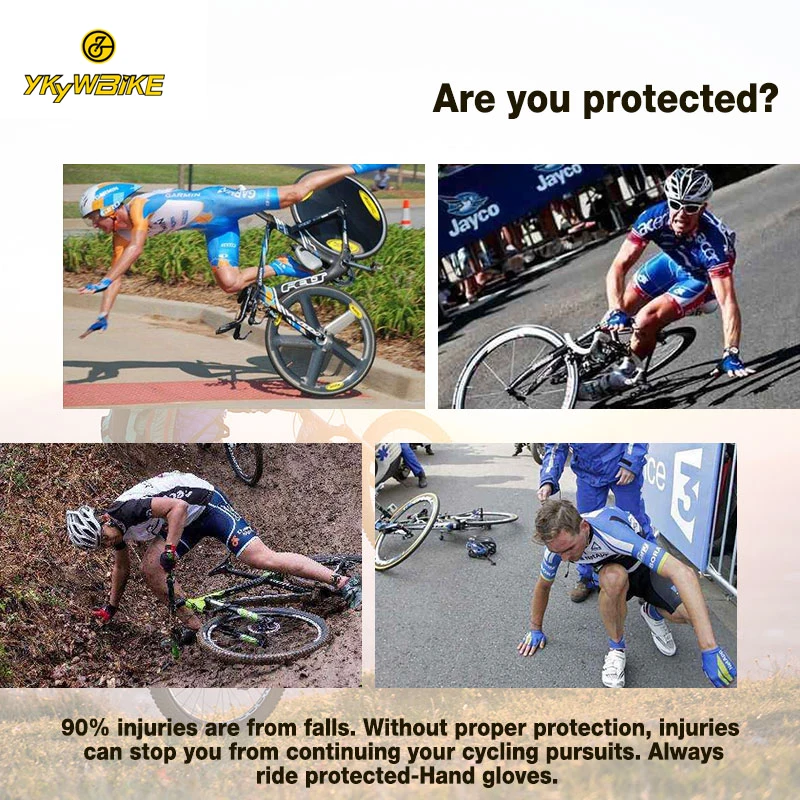 YKYWBIKE Высокое качество велосипедные перчатки на заказ Men MTB Guantes Ciclismo спортивные