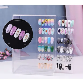 

5 Layers Removable Nail Polish Rack Display Organizer Acrylic Transparent Case For Storing Nail Polish Nail Art Display Board