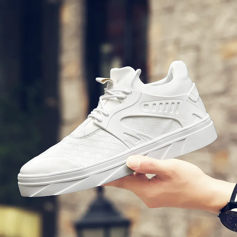 Black White Pour cun Lacets Bottes white Air En Black Hommes Chaussures Homme Plates Confortable Belle Style cun Spécial Classique À Plein Sneakers De Mode Tendance mNPv8n0Owy