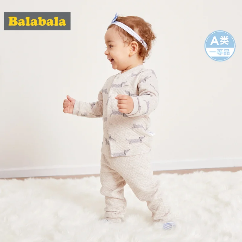 Balabala/комплект из 2 предметов для маленьких мальчиков хлопковая бейсбольная