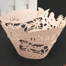 100 шт. лазерный лоток для торта Многоцветный 8*5*5,5 см маленькая лоза обертка для кексов форма для порционной выпечки свадьба день рождения Чай Вечерние дома 6Z