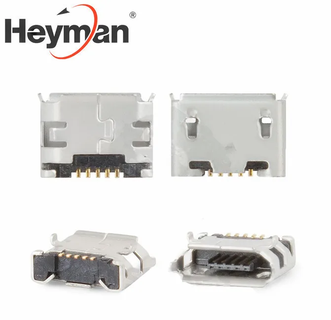 Зарядный разъем Heyman для Fly DS104D DS106D ds107 d DS115 DS123 DS124 E158 E185 (5 контактов оригинал micro USB