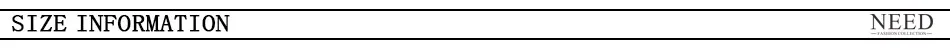 Size information