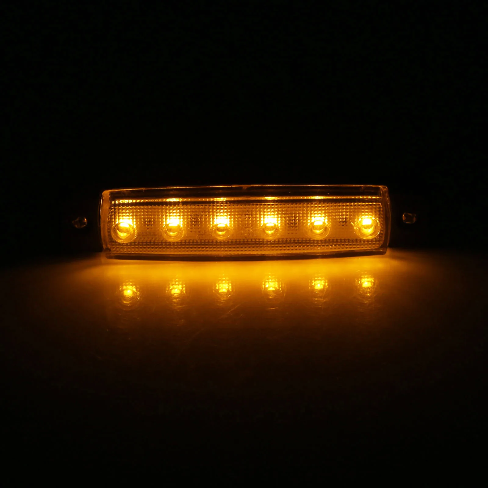 Автомобильные Внешние огни DC светодиодный 24 в 6 Автомобильный светодиодный SMD автомобильный Автобус Грузовик боковой габаритный индикатор низкий светодиодный светильник для прицепа задний боковой фонарь