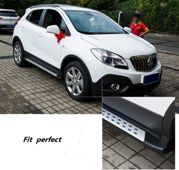 

Aluminium fit for BUICK Encore OPEL Mokka 2012 2013 2014 2015 2016 2017 running board side step nerf bar good quality