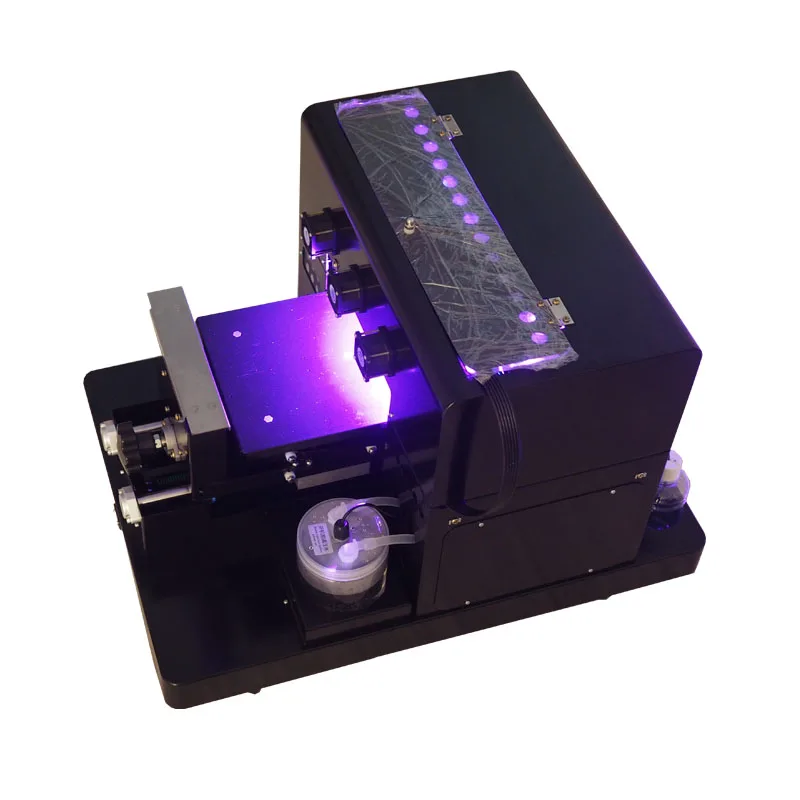 Koop 3D digitale All in one samll desk top LED UV printer Telefoon geval UV printer T shirt flatbed Printer machine