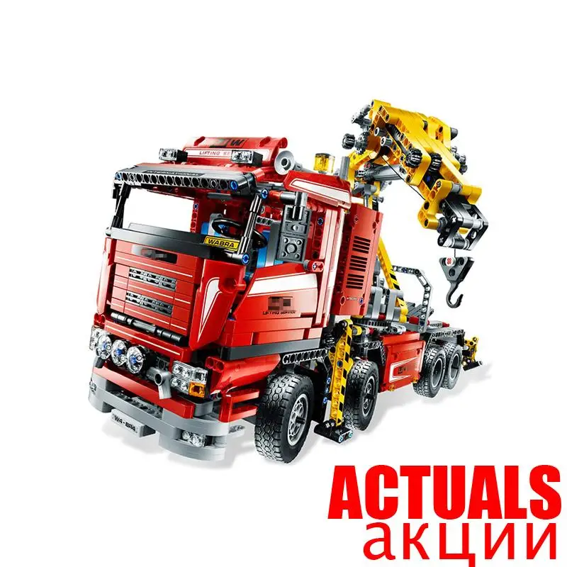 

LEPIN 20013 technic series 1877pcs The Electric Crane Truck Model Building blocks Bricks Compatible 8258 Toys for children gifts