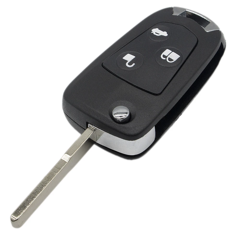 

WhatsKey Replacement 3 Button Remote Folding Key Flip Key Case Uncut Blade For Ford Focus Fiesta Mondoe Free Shipping