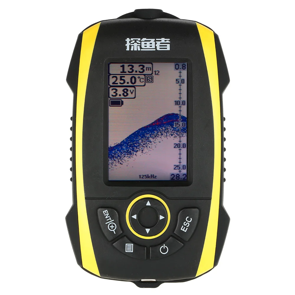 

2.8" TFT Wireless Fish Finder WIFI Control 125KHz Sonar Fishfinder Depth100M Sonar Fish Detector Alarm Fishing Tackle