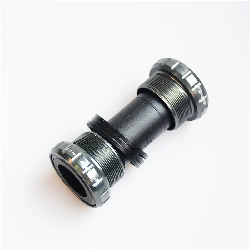 MTB Bike Bicycle Hollow Bottom Bracket Axis BB Cycling Aluminum Alloy Waterproof BSA 68/73mm Crank Set Axis Parts - Цвет: gray