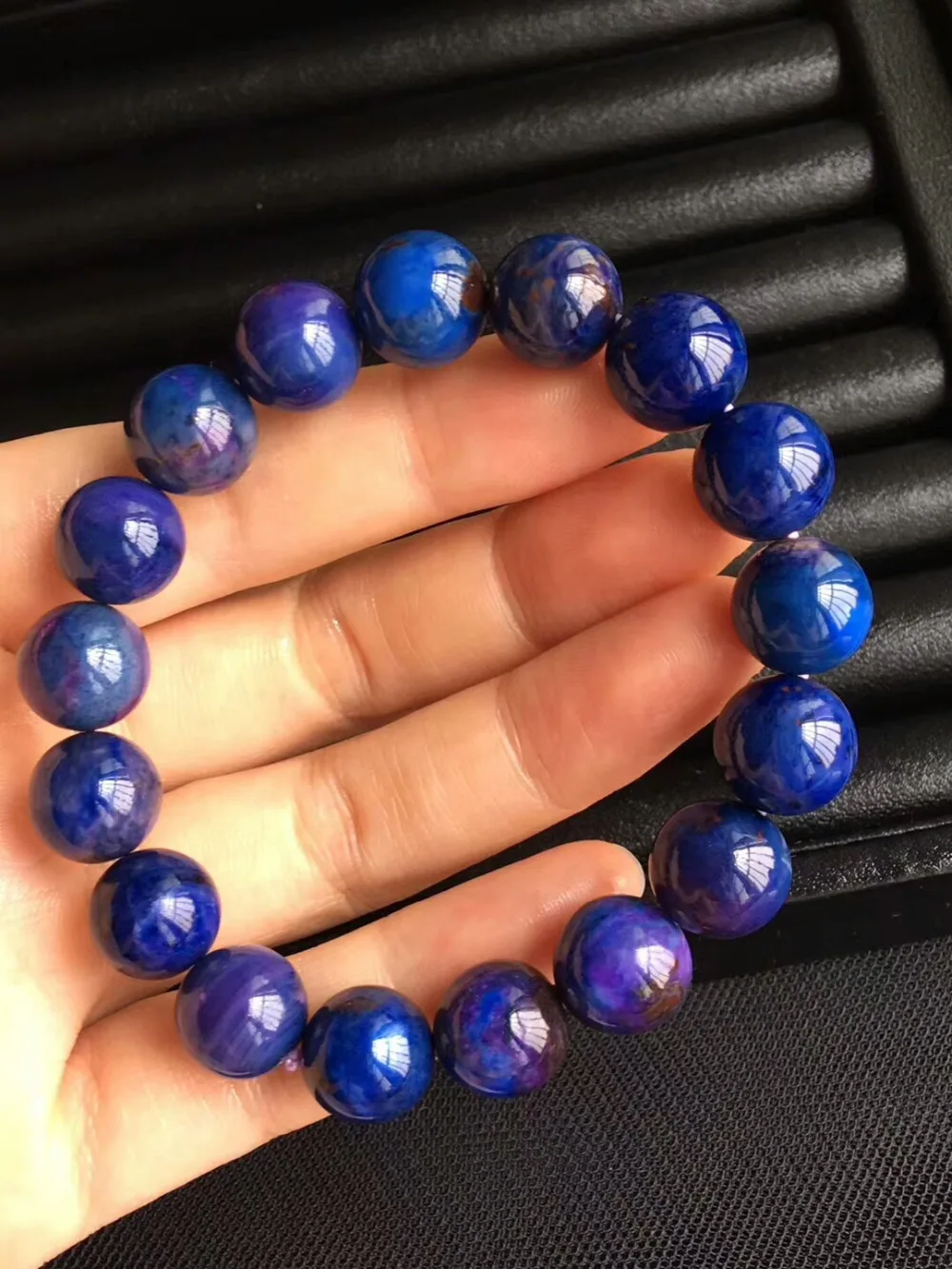 

Certificate Natural Sugilite Royal Blue Bracelets 12mm Healing Stone Gemstone Healing Top Quality Round Beads Woman AAAAAA