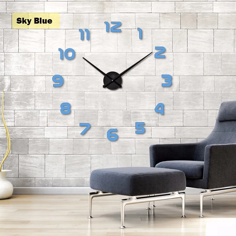 muhsein Новые Самые низкие 3D настенные часы цифровые настенные часы модные часы для гостиной большие настенные часы DIY декоративный пейзаж