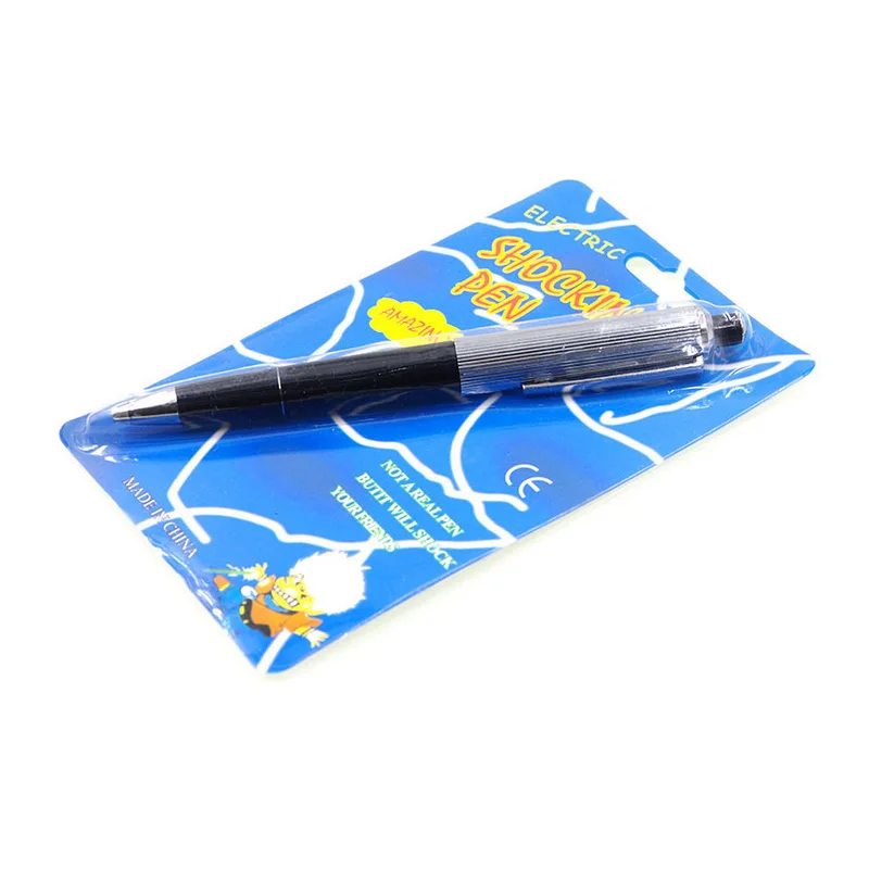 100 Safe Funny Promotion Fancy Shocking Ball Point Pen Shocking Electric Shock Joke Prank Trick Fun