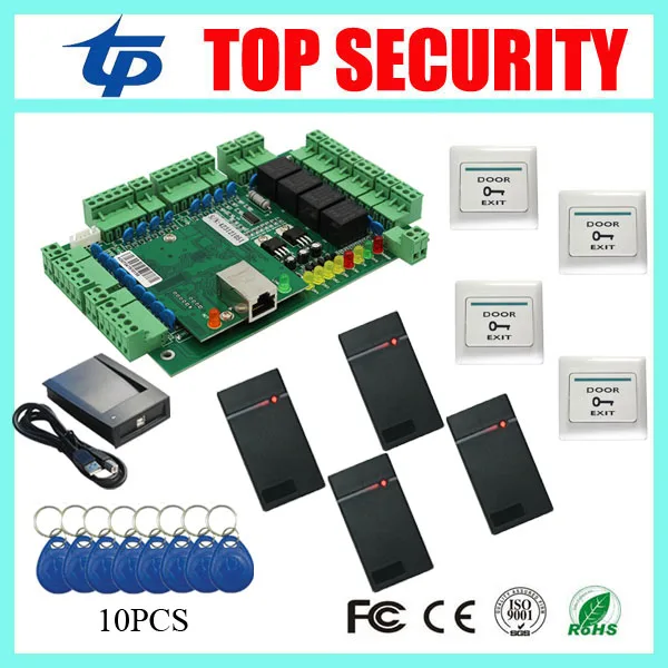 Door access control system TCP/IP door access control board four doors control panel with weigand card reader