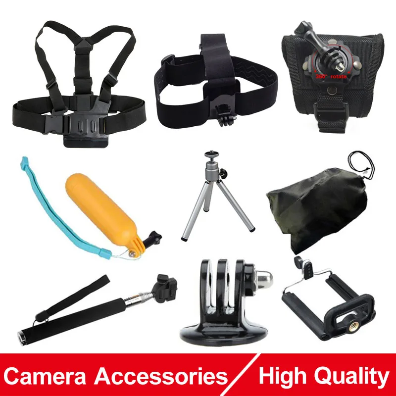 Wholesale for Gopro Accessories Set Monopod Chest Head Strap Floating Bobber For Hero 4 5 Xiaomi yi Action Camera SJCAM SJ4000 EKEN H9 Cam Buy Cheap for Gopro Accessories Set Monopod Chest Head Strap Floating Bobber For Hero 4 5 Xiaomi yi Action Camera SJCAM SJ4000 EKEN H9 Cam