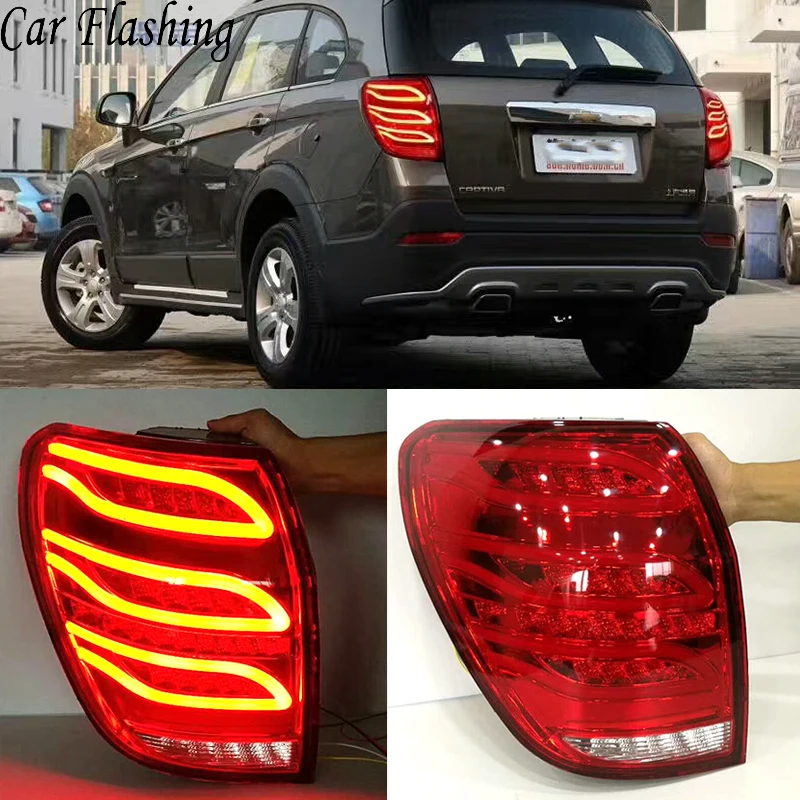 

2 шт. для Chevrolet CAPTIVA 2008-2016 светодио дный движется очередь сигнала задние фонари подсветки светодио дный задние лампы для вождения + Тормозная +...