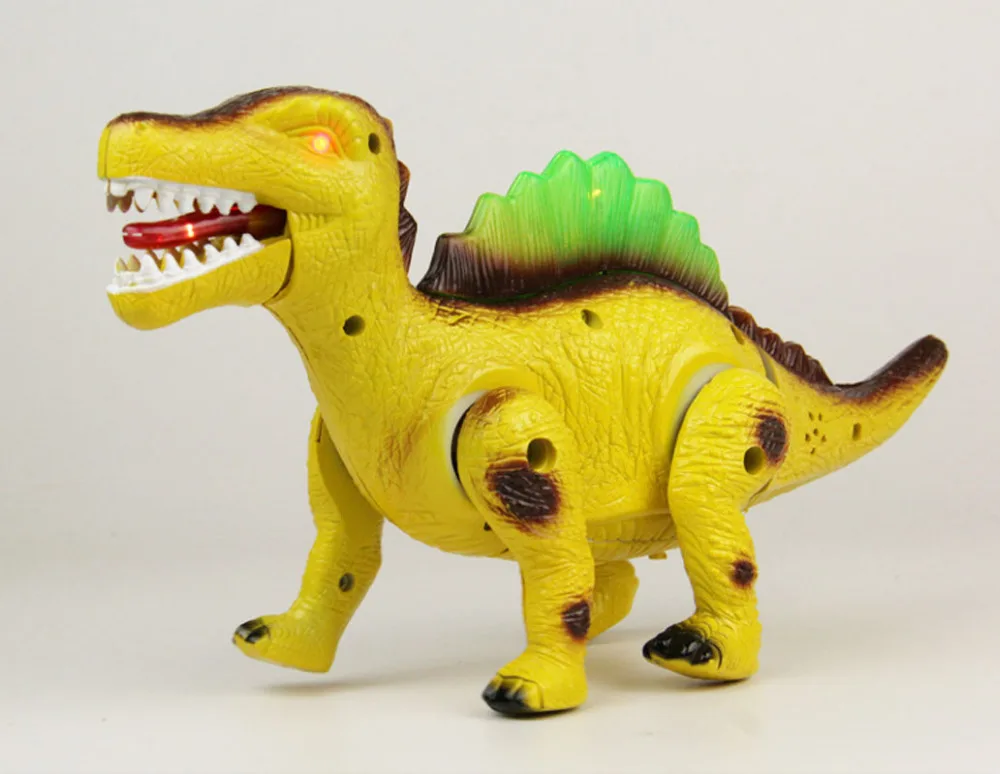 Электронная имитация динозавров игрушки мигающие ходячие тираннозавр со звуком светящиеся для детей