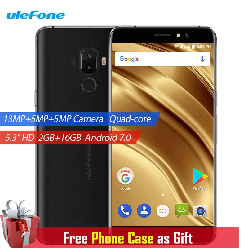 Original Ulefone S8 Pro 5 3 HD 2GB RAM 16GB ROM 3000mAh Battery Dual Back Cameras