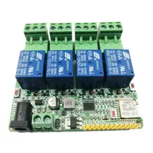 Легкая микро-подключение 4-полосная реле Выход ключ Вход Управление 433 м общежития режим точки авто-замок кирпечей из глины