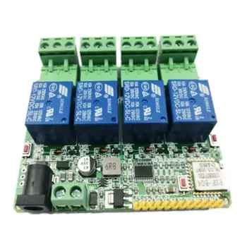 

Easy Micro-Connection 4-way Relay Output Key Input Control 433M Coexistence Mode Point Auto-lock Interlock