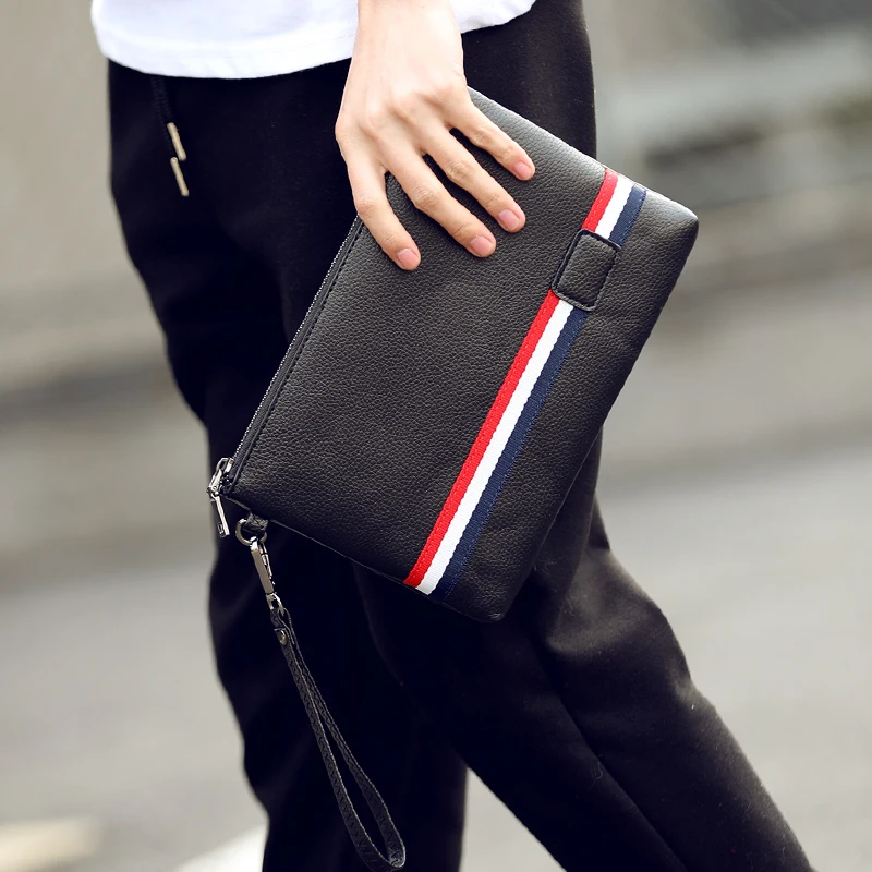 Tidog Fashionable street leather hand bag clutch bag