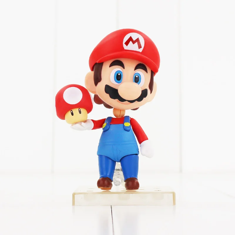 Nendoroid Super Mario Bros фигурка игрушки Марио 473 Луиджи 393 с жабой гриб Гумба призрак пуля отличная модель куклы для детей