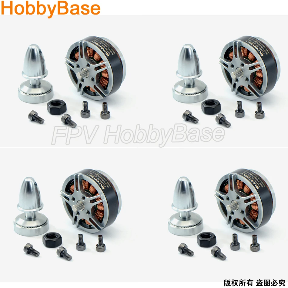 $86.32 Sunnysky V2806 4pcs New original 400kv 650KV disc Brushless motor for RC Quadcopter Multicopter FPV