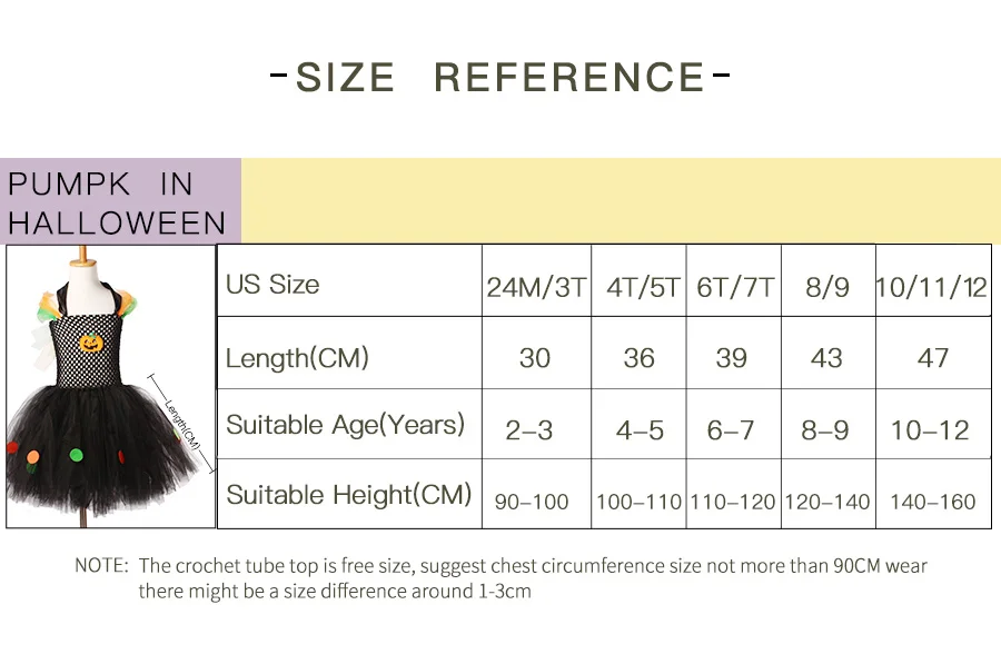 Black Girls Baby Little Witch Halloween Costume Colorful Polka Dot Girl Pumpkin Tutu Dresses Kids Party Dress  (1)